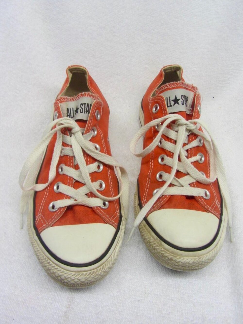 CONVERSE ALL STAR SHOES CORAL Canvas Womens Size 8 or Men's sz 6